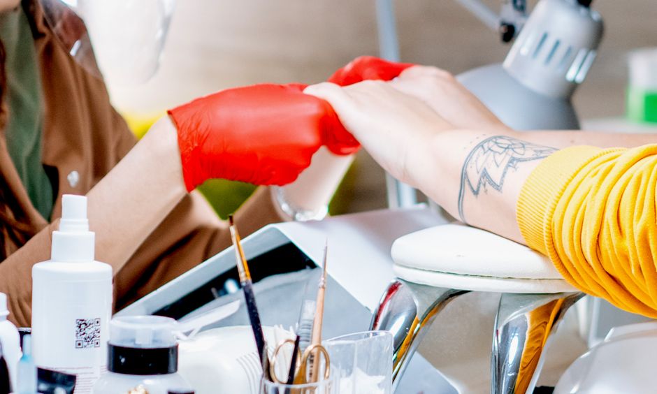 Sanitized nail tools at our salon for a hygienic manicure