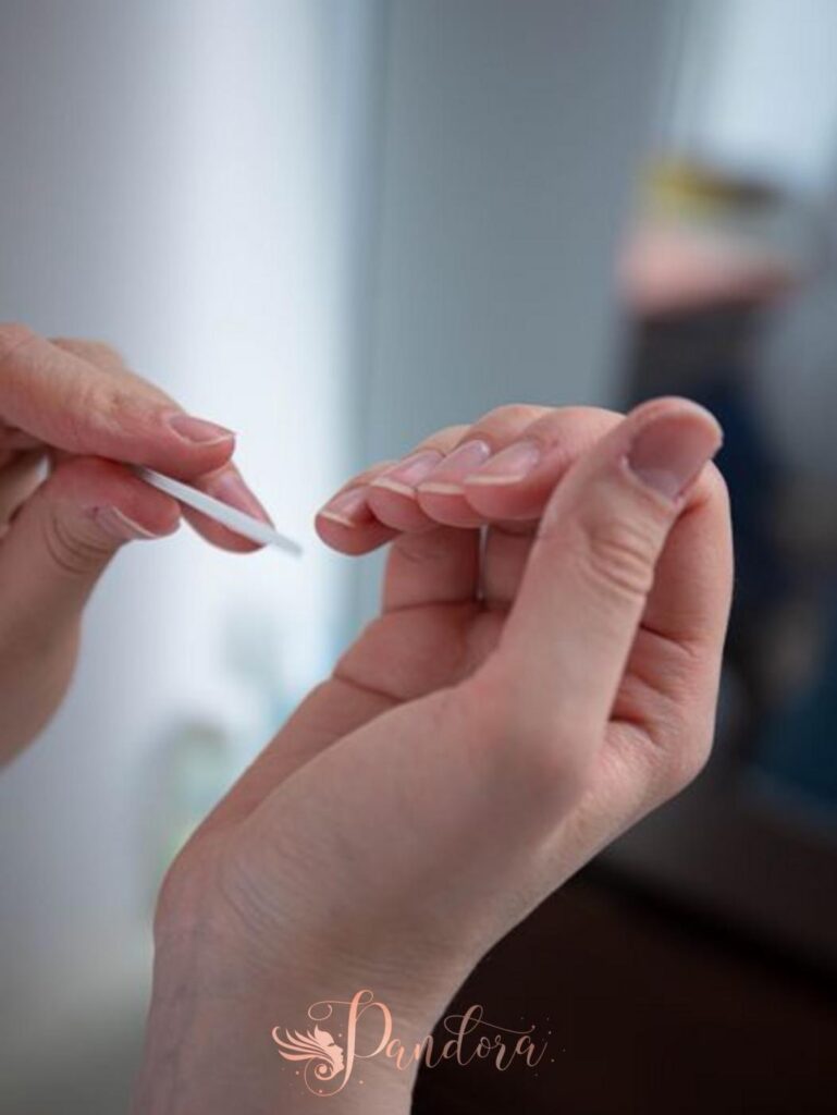 Nail cuticle care service at Pandora Nail Spa in Lafayette, CA
