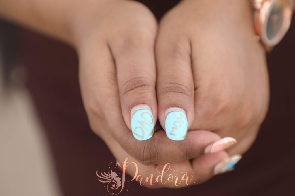 Acrylic nails manicure at Pandora Nail Spa in Lafayette