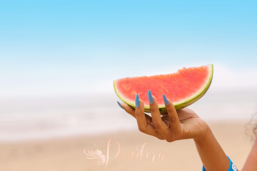 Foods for healthy nails like salmon and spinach at Pandora Nail Spa Lafayette