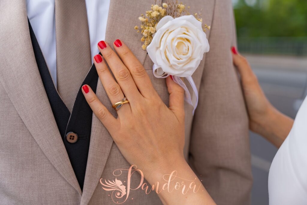 Elegant bridal nail design for Lamorinda wedding nails at Pandora Nail Spa