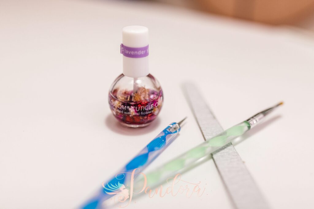 Sanitized manicure tools for nail care spa services in Lafayette