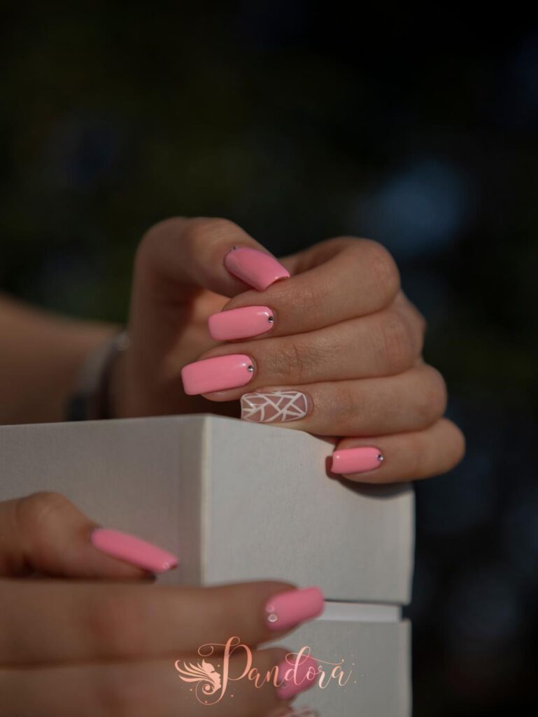 Beautiful prom nails design at Pandora Nail Spa in Lafayette, CA