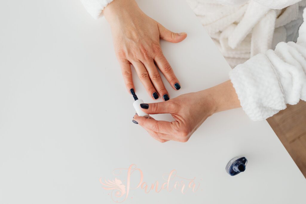 Enjoying a spa day Lafayette style with a manicure at Pandora Nail Spa
