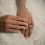 Bridal nail timeline manicure at Pandora Nail Spa in Lafayette