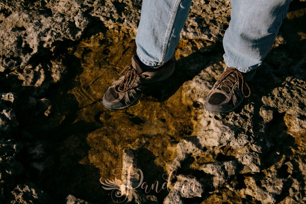 Hiker foot care soaking treatment at a Lafayette nail salon