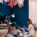 Woman enjoys a relaxing pedicure at a stylish beauty salon with vibrant decor — Pandora Nail Spa, Lafayette, CA