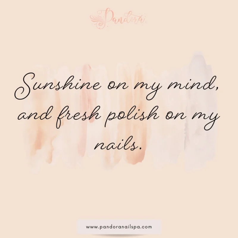 Sunshine on my mind, and fresh polish on my nails. ☀️💅 We are in that lovely in-between stretch — the