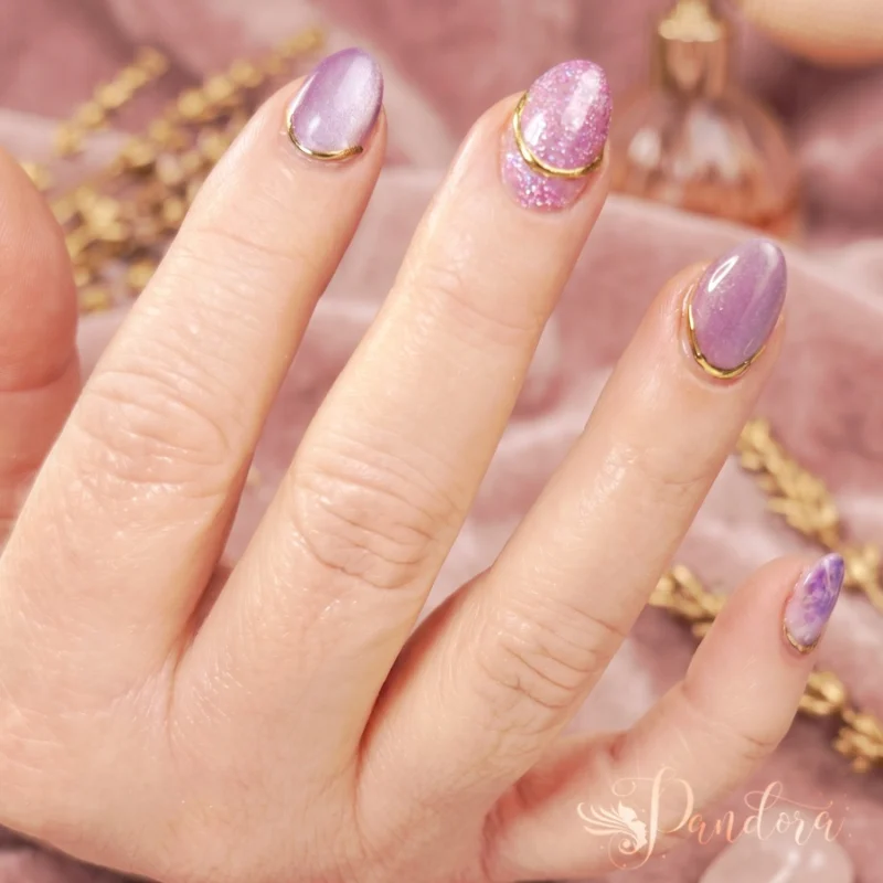 Lavender luxury and golden accents! 💜✨ We are completely obsessed with the dreamy, royal aesthetic of this custom set! Combining