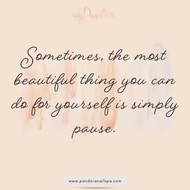 In a world that constantly asks you to do more, be more, and move faster, giving yourself permission to stop